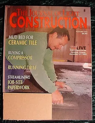 Journal Of Light Construction Magazine Ceramic Tile Trim Garage Doors • $6.99