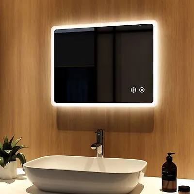 Meykoers Bluetooth LED Bathroom Mirror Light With Shaver Socket Demister 600x450 • £89.99