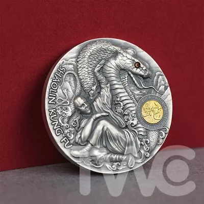 Shaolin Kung Fu Snake Martial Arts Styles 2 Oz Silver Coin 5$ Niue 2022 • $107.50