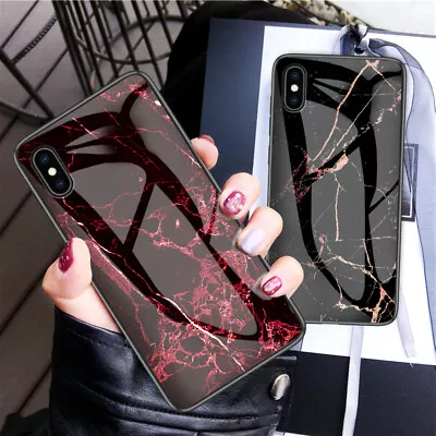 $20.98 • Buy Luxury Marble Phone Case For IPhone X Xs Max Glass PC Pigeon Back Cover Silicone