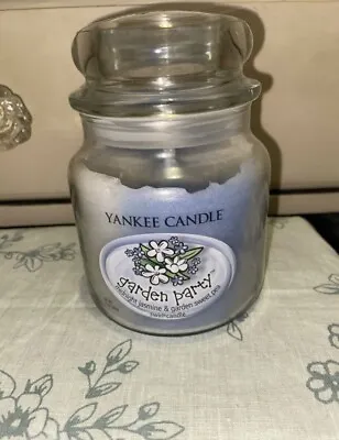 Yankee Candle Garden Party Medium Swirl Jar Please See Description • £16