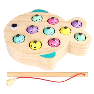 £34.95 • Buy Wooden Magnetic Fishing Game For Kids Magnet Fishing Toy Gift For Children