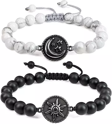 My Sun And Stars Moon Of My Life Stone Couples Bracelets • $42.87
