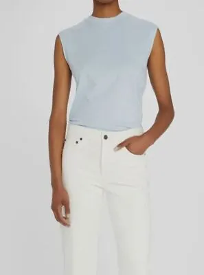 $75 Theory Women's Blue Perfect Muscle Tee T-Shirt Top Size S • $24.38