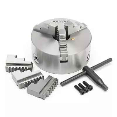 3 Jaw Self Centering Mini Lathe CNC Chuck 100mm 4 Inch + Reversable Jaws • $85.95