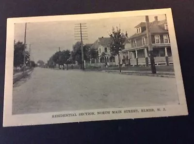 Residential Section North Main Street Postcard Elmer New Jersey   • $3.99