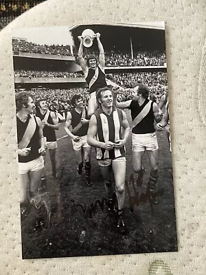 TOMMY HAFEY SIGNED 6 X 4 INCH PHOTO Richmond Collingwood Geelong Sydney AFL • $14