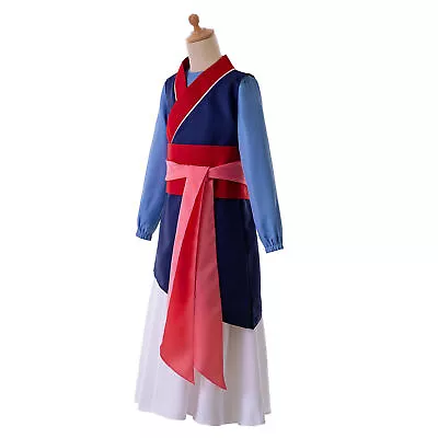 Chinese Heroine Hua Mulan Princess Fancy Dress Girl Cosplay Costume Party Outfit • $28.49