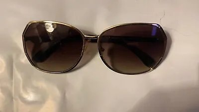 Marc By Marc Jacobs MMJ 162/S Brown & Gold Gradient Cutout Oversized Sunglasses • $50