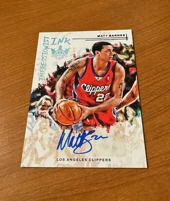 MATT BARNES 2022-23 Court Kings Impressionist Ink Auto /35 • $8.99