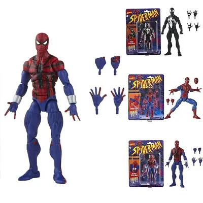 Marvel Legends Symbiote Spiderman Reilly Spiderman Action Figure Set Toy Gifts • £24.15