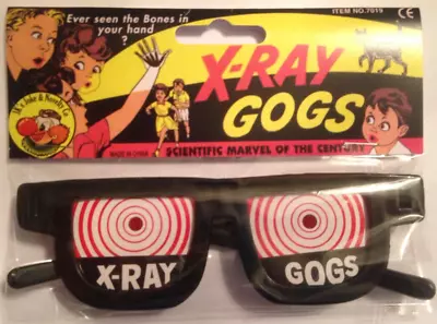 X RAY GLASSES- See Thru Skin!! Illusion Specs Goggles Trick Joke Gags 1960's • $4.96