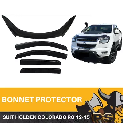 2012-2016 Holden Colorado RG Dual Cab Bonnet Protector & Window Visors Weather S • $129