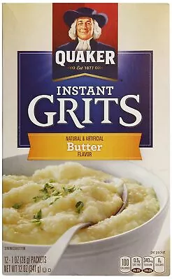 Quaker Instant Grits Butter 12 Ounce • £16.88