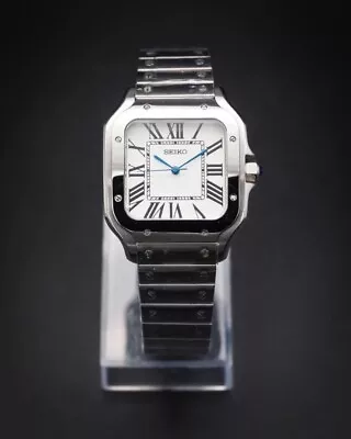 £204.99 • Buy SEIKO SANTOS - Automatic Mod Watch - 38mm White Dial  - Brand New