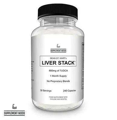  Supplement Needs Liver Stack 240 Caps With 800mg Of Tudca No Proprietary Blends • £49.99