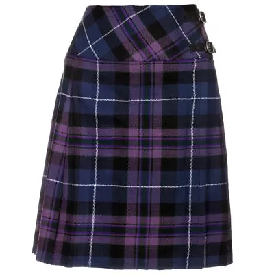 £18.99 • Buy Ladies Knee Length Pride Of Scotland Kilt Skirt 20  Length Tartan Pleated