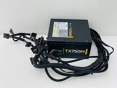 CORSAIR TX750M 750W 80 Plus Gold Power Supply CP-9020040 W/ Power Cord / Used • $49.99