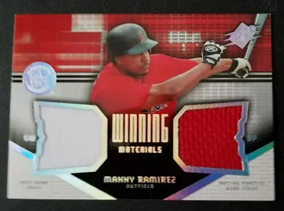 Manny Ramirez 2004 Upper Deck SPx Winning Materials Double Jersey Red Sox  • $15