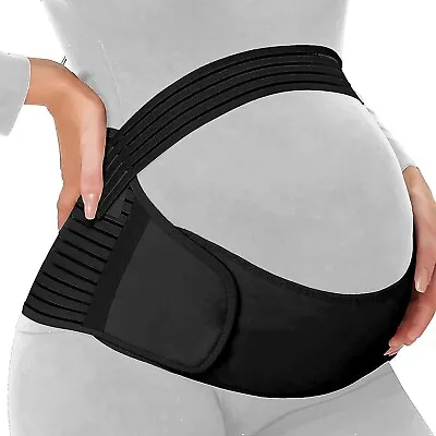 Maternity Pregnancy Lumbar Back Support Band Belt Bump Waist XL 34.60 To 50 Inch • £5.53