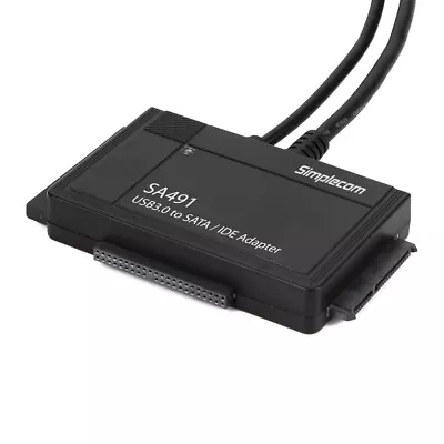 USB 3.0 TO 2.5  3.5  & 5.25  SATA/IDE Adapter With Power Supply Simplecom SA491 • $42.50