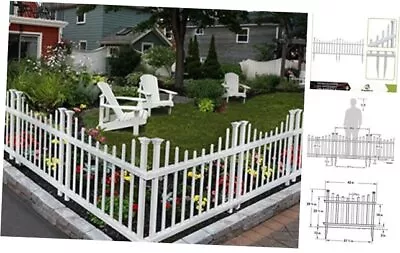  ZP19048 Washington No-Dig White Vinyl Picket Fence Kit 2.5 Ft. H X 3.5 Ft. W  • $99.93