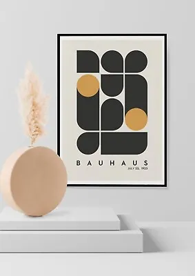 Bauhaus Exhibition Poster Art Print Picture Wall Poster 1923 Home Decor • £8.50