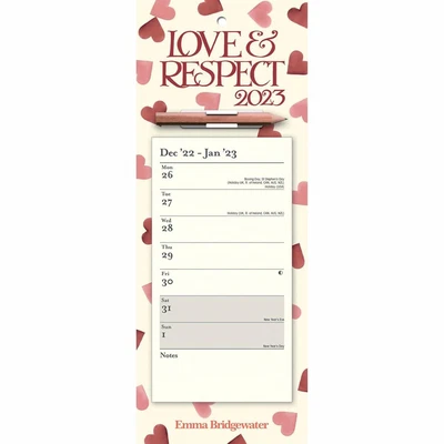 £4.51 • Buy Emma Bridgewater Pink Hearts Week-To-View Magnetic Calendar 2023