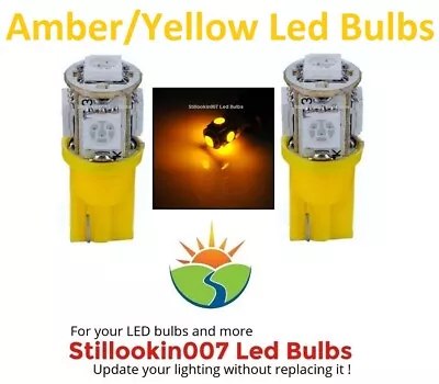 2 - Landscape Light Bulbs AMBER YELLOW 5LED. Replaces 12v T5 Malibu Bulbs  • $17.07