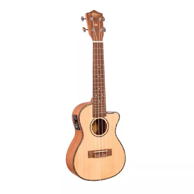 1880 Ukulele Co. 200 Series Concert Ukulele - Cutaway Electric Acoustic (Natural • $249.99