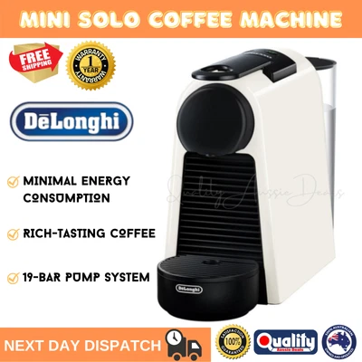 $178.97 • Buy Delonghi Nespresso Essenza Mini Solo Capsule EN85WSOLO Coffee Machine White NEW