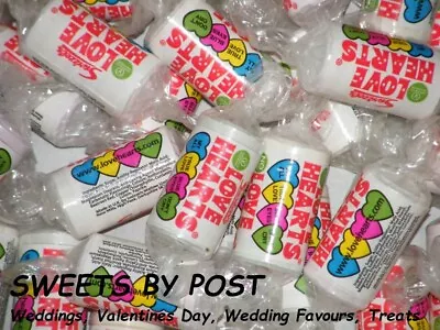 SWIZZELS MINI LOVE HEARTS ROLLS Sweets Retro Weddings Valentines Favours Candy • £5.49