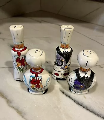 2 Sets - One Price - Vintage Collectible Salt & Peppers Shakers Chef/Cooks  • $23