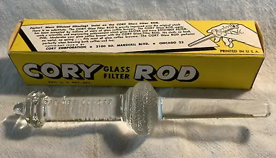 NOS Vintage CORY GLASS FILTER ROD Replacement W/ BOX   NIB • $12.99