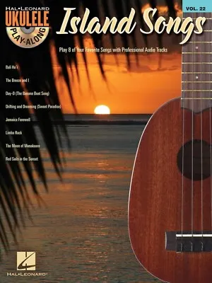 $29.95 • Buy Island Songs Ukulele Play Along Book/CD V22 (Softcover Book/CD)