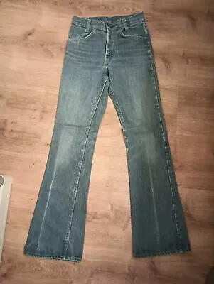 1970s 80s Vintage LEVIS Denim Bell Bottom Leg Orange Tag Jeans Size In Pictures  • $79.99