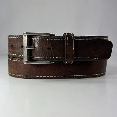 RELIC Worn Brown Genuine Leather Work Belt - Men's Size 38 • $12.60