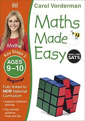 £6.13 • Buy Maths Made Easy Ages 9-10 Key Stage 2 Beginner By Carol Vorderman (Paperback 201