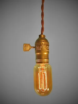 Vintage Industrial Pendant Light - Machine Age Lamp • $37.99