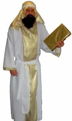 £28.95 • Buy Adults Wise Men Nativity Man Gold Arab Oil Sheik Fancy Dress Costume UK