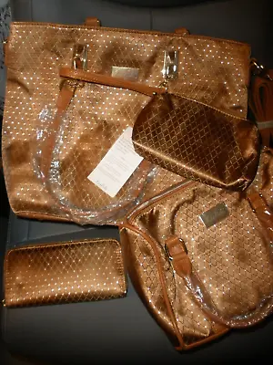 NEW Matching 4 Piece KasPala Kas Pala Handbag Small Handbag Makeup Bag Wallet • $60