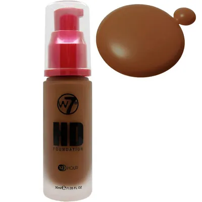 HD Foundation Hot Chocolate - Medium Coverage Face Makeup Liquid Dark Tanned • £8.19