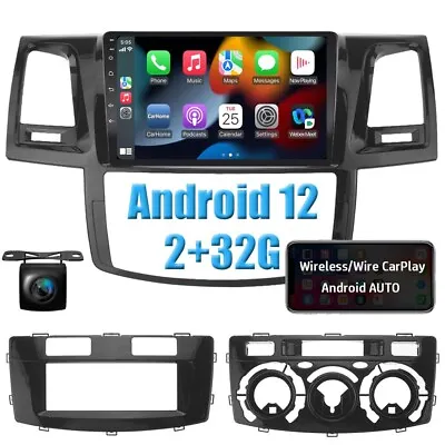 $349.99 • Buy For Toyota Hilux 2005-2014 9'' Android 12 Car Stereo GPS Apple CarPlay Head Unit