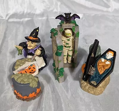 Halloween Hinged Figurines Midwest Of Cannon Falls VTG Witch Dracula Mummy • $13.13