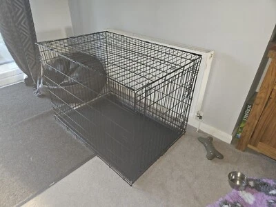 £25 • Buy Pets At Home Single Door Dog Crate - Large, Black, Foldable.