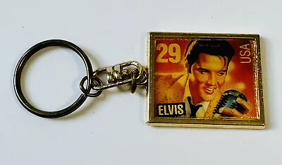 Elvis Presley Postmark Collection USPS Replica Stamp 29 Cent Keychain Keyring • $15
