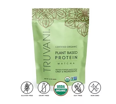 Truvani Organic Introducing Our New Plant-Based Matcha Protein 22 Oz ( 624g ) • $19.25