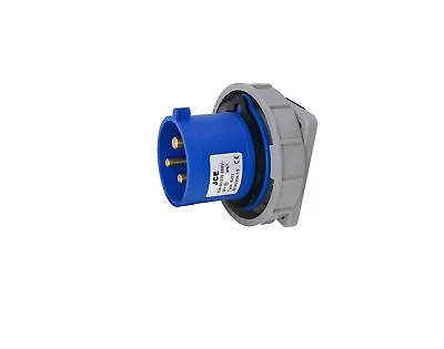 240v 32amp 3pin Blue Industrial Plugs + Sockets Ip67 Waterproof Camping Caravan  • £4.75