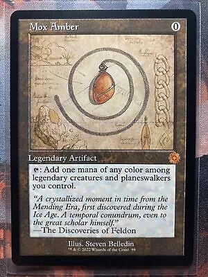 MTG Mox Amber Retro Schematic The Brothers' War 98 Mythic NM • $28.99