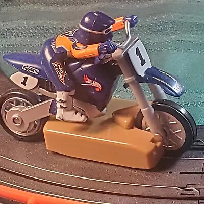 DIRT BIKE SLOT CAR HOT WHEELS Jeremy McGrath #1 TRACK TESTED WORKS GREAT  • $59.95